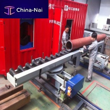 Chamfering grooving machine for pipeautomatic