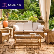 Traditional coffee table ARENAtempered glasssynthetic fiberrectangular