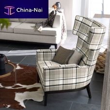 Contemporary armchair ZIMMER + ROHDE : HOMEfabricwoodenwing