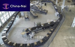 Sorting system for the automotive industry conveyorcross-belt