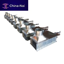 Knife gate valve VGP seriespneumatically-operatedstainless steelgalvanised steel