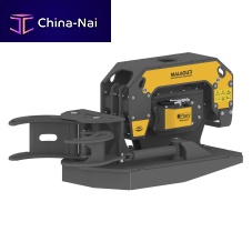 Pile driver with grapple clamp PLURYhydraulicvibratory