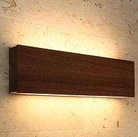 Contemporary wall light LED120outdooroakwalnut