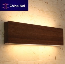 Contemporary wall light LED120outdooroakwalnut