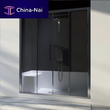 Glass shower cubicle MUSTwith sliding doorrectangularkit