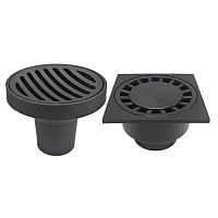 Cast iron floor drain SuDS Overflow GullyABSfor public spacesgrated