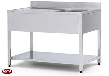 Stainless steel kitchen sink cabinet with legscommercial
