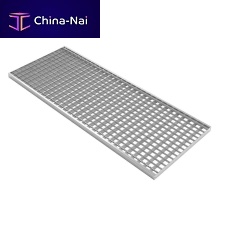 Galvanised steel drain grate stainless steel