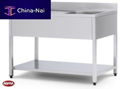 Stainless steel kitchen sink cabinet with legscommercial