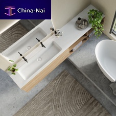 Custom vanity top XonyxdoubleSolid Surface