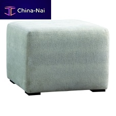 Contemporary pouf CUBEfabricsquaregray