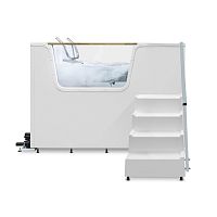 Hydromassage bathtub with exercise bike aquaCABIN