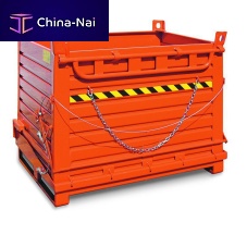 Steel waste container BS125 Bstainless steelbottom-emptying