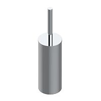 Chromed metal toilet brush Zoom.7floor-mountedwall-mountedsatin