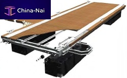 Floating dock modularmooringfor marinas