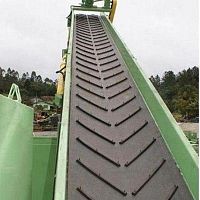 Gravel conveyor belt chevronindustrialfor bulk materials