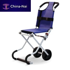 Outdoor patient transfer chair CarryLiteon castersfolding
