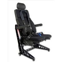 Helicopter seat for aircraft cabincrewfabric