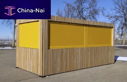 Commercial kiosk outdoormetalwooden