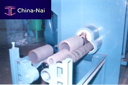 Roller conveyor shot blasting machine for tubesfor metalautomatic