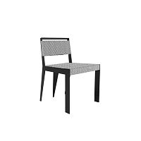 Contemporary chair CINCOoutdoorfabricpolished stainless steel base