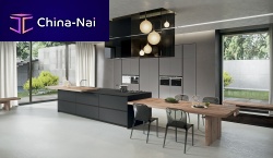 Contemporary kitchen AK_04 4woodenFenix NTM®island