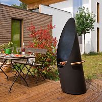 Charcoal barbecue DIAGOFOCUSwood-burningfixedsteel