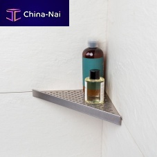 Bathroom shelf EUROSHELF EST90/1cornercontemporarystainless steel