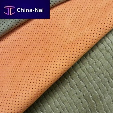 Natural upholstery leather EASY CLEANplainpatterned
