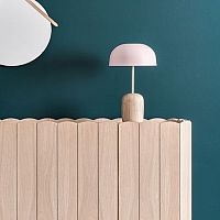 Table lamp NINAbrasslacquered metaloak