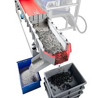 Linear vibrating screener SSRfor pellets
