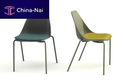 Contemporary chair X-SOFTfabricupholsteredfor public building