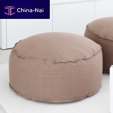 Design pouf SOFT EASYwater-repellent fabricroundwith removable cover