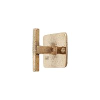 Traditional coat hook PTTwhite bronzeraw metalaged iron