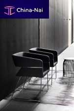 Contemporary chair MATRIXfabricleathermetal base