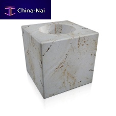 Travertine planter cloesquarehigh-resistanceweatherproof
