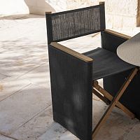 Contemporary chair ORSON 001outdoorfabricstainless steel