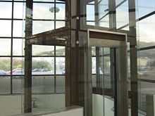 Glass construction panel LAMIDUR®PVCconcretegalvanised steel