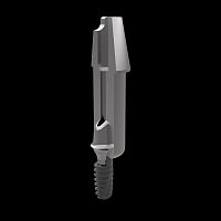 Titanium implant abutment Raw-Abutment®externalstraightmilling