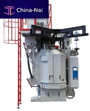Rotating table shot blasting machine MT serieshooksuspended loadfor metal
