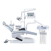 Dental unit with electric chair FODE-X1with monitorwith delivery systemwith light