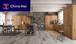 Contemporary kitchen MAESTRALE M03woodenstoneisland
