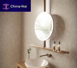 Wall-mounted bathroom mirror IOcontemporaryroundhorizontal