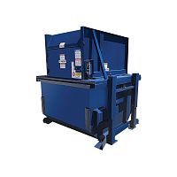 Waste recycling trash compactor stationaryverticalfront-loading