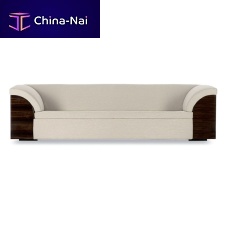 Contemporary sofa BEETHOVENfabricleatherbeige