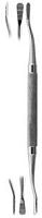 Dental bone file double-ended