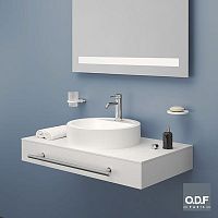 Fenix NTM® vanity top 1P090 A0professionalcustomwith towel rack