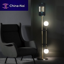 Floor-standing lamp LIZAKbrassglassmarble