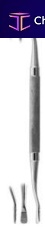 Dental bone file double-ended