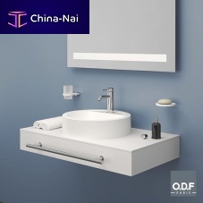 Fenix NTM® vanity top 1P090 A0professionalcustomwith towel rack
